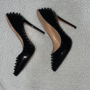Size 10 Studded Black Heels